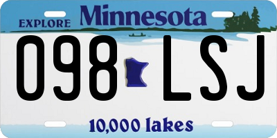 MN license plate 098LSJ
