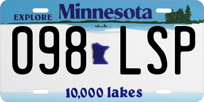 MN license plate 098LSP
