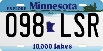 MN license plate 098LSR