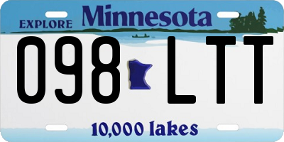 MN license plate 098LTT