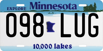 MN license plate 098LUG