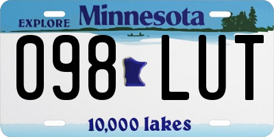 MN license plate 098LUT