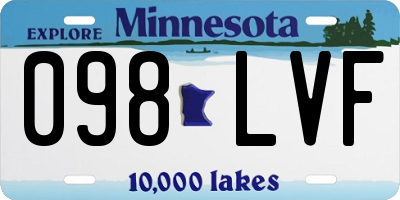 MN license plate 098LVF