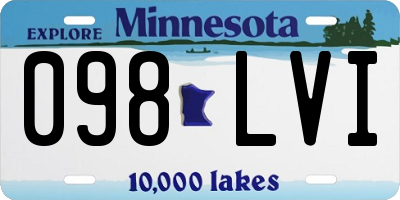 MN license plate 098LVI