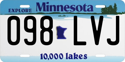 MN license plate 098LVJ