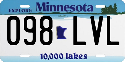 MN license plate 098LVL