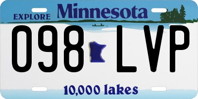MN license plate 098LVP