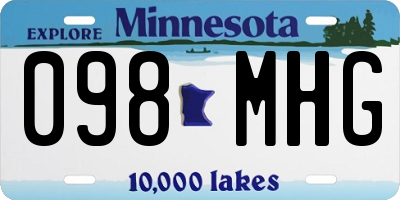 MN license plate 098MHG