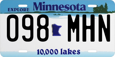 MN license plate 098MHN