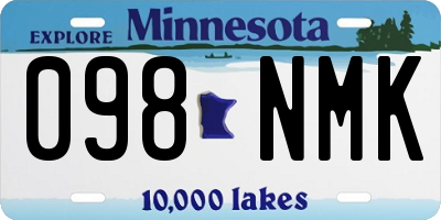 MN license plate 098NMK