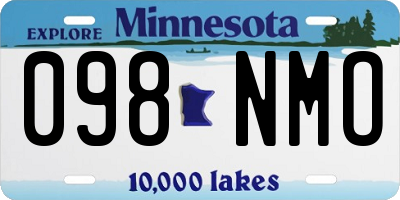 MN license plate 098NMO