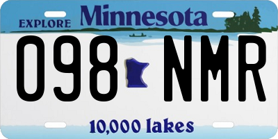 MN license plate 098NMR