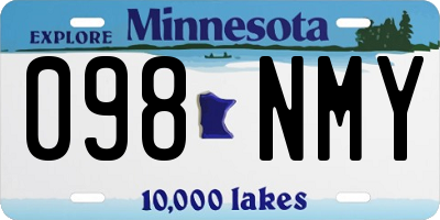 MN license plate 098NMY