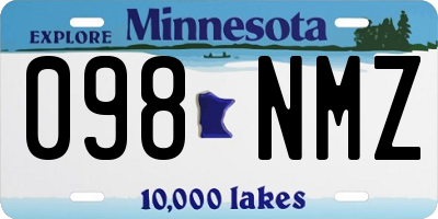 MN license plate 098NMZ