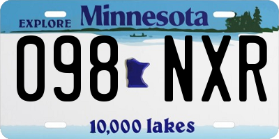 MN license plate 098NXR