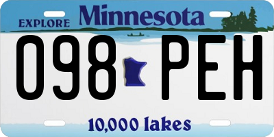 MN license plate 098PEH