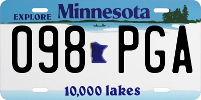 MN license plate 098PGA