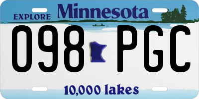 MN license plate 098PGC