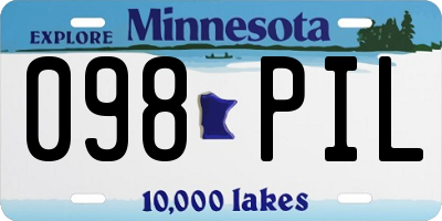 MN license plate 098PIL
