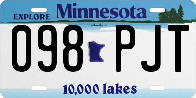 MN license plate 098PJT