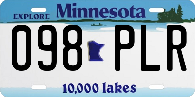 MN license plate 098PLR
