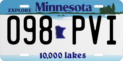 MN license plate 098PVI