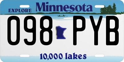 MN license plate 098PYB
