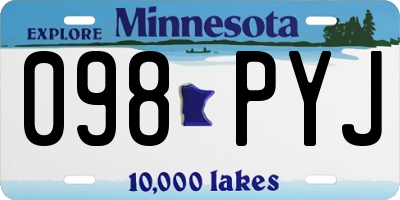 MN license plate 098PYJ