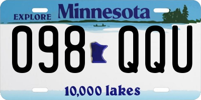 MN license plate 098QQU