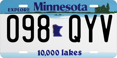 MN license plate 098QYV