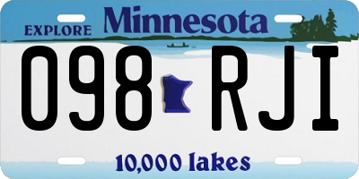 MN license plate 098RJI