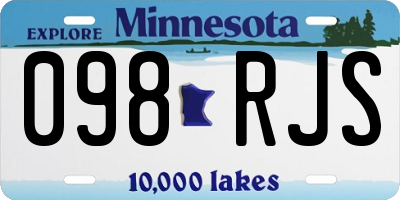 MN license plate 098RJS