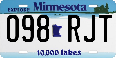 MN license plate 098RJT