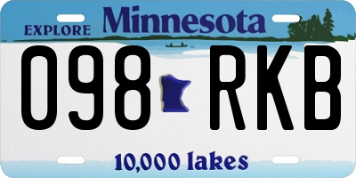 MN license plate 098RKB