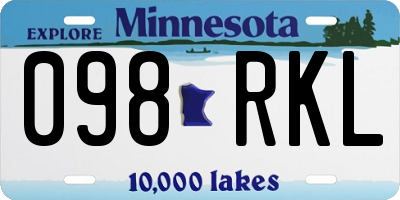 MN license plate 098RKL