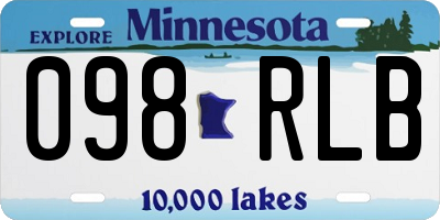 MN license plate 098RLB