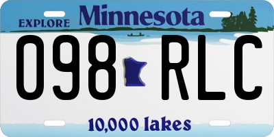 MN license plate 098RLC