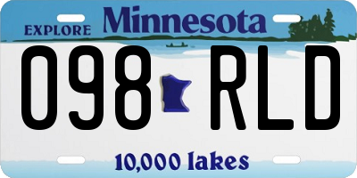 MN license plate 098RLD