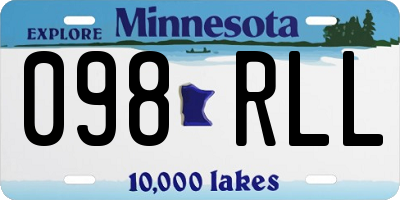 MN license plate 098RLL