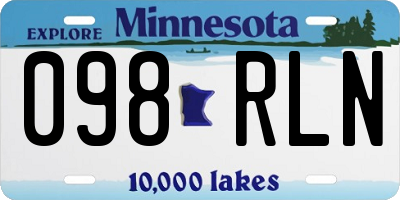 MN license plate 098RLN