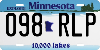 MN license plate 098RLP