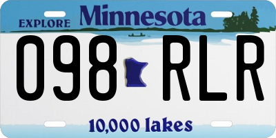 MN license plate 098RLR