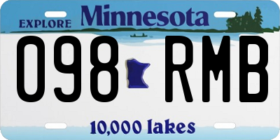 MN license plate 098RMB