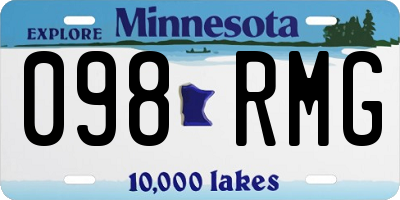 MN license plate 098RMG