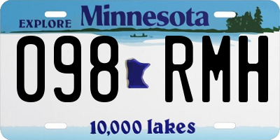 MN license plate 098RMH
