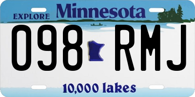 MN license plate 098RMJ