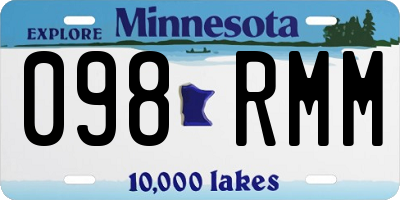 MN license plate 098RMM