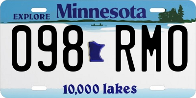 MN license plate 098RMO