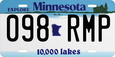 MN license plate 098RMP