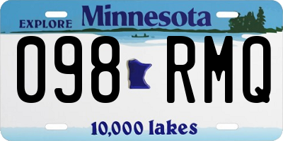 MN license plate 098RMQ
